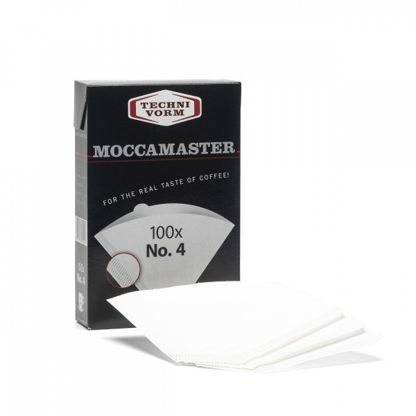 Moccamaster Packung Größe 04 mit Filterpapieren.